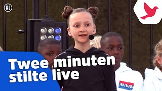 Twee minuten stilte live bij de Nationale Kinderherdenking  Kinderen voor Kinderen [upl. by Rehportsirhc]