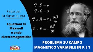 5  Equazioni di Maxwell 7 Problemi sulle equazioni di Maxwell B variabile [upl. by Eilrac354]