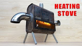 Mini heating stove oil convection Endless heat for a house without electricity [upl. by Oz]