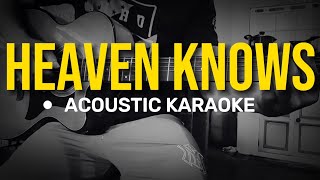 Heaven Knows  Rick Price Acoustic Karaoke [upl. by Harrad]