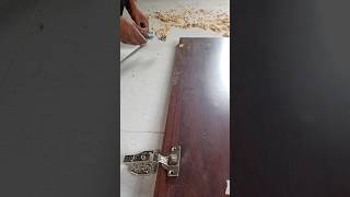 Hinges installwoodworking shortsfurniture [upl. by Ydisac450]