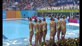 Russia Win Synchronized Swimming Team Gold  Athens 2004 Olympics [upl. by Ymmat]