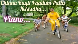 Chinna Kuyil Paadum Pattu Kekkutha  Keyboard  Poove Poochudava Movie Song  K S Chithra [upl. by Hsepid785]