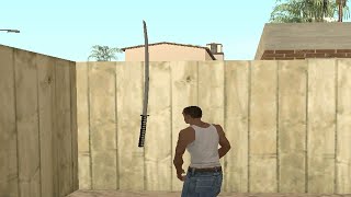 How to Get Katana in GTA San Andreas Hidden Place [upl. by Ahael]