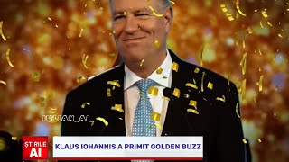 Știrile Ai pt 2 Klaus Iohannis cântă la Românii au Talent și a primit Golden Buzz [upl. by Sirej]