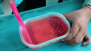 TEKS PROSEDUR MEMBUAT SALAD JELLY 🍮 [upl. by Sabas]