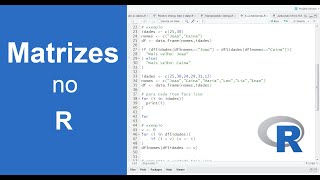 Matrizes na linguagem R Curso para iniciantes  Aula 12 [upl. by Lemkul156]