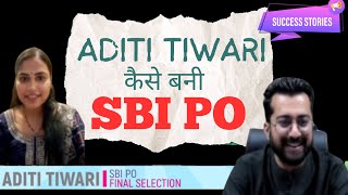 SBI PO Aditi Tiwari Interview With Aashish Arora Sir [upl. by Yak]