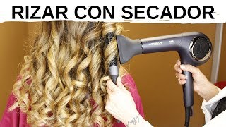 Como Rizar el Pelo con Secador 💕 Mejor Secador de Pelo Profesional [upl. by Ymor924]