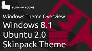 Windows 81 Theme  Ubuntu 20 Skinpack [upl. by Eciralc]