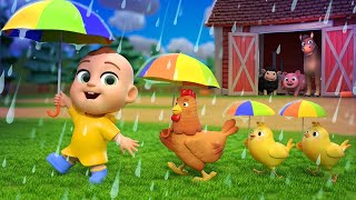 Rain Rain Go Away Tierische Version  Kinderreime amp Kinderlieder [upl. by Kinom]