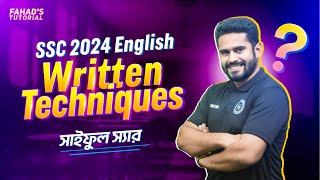 SSC 2024  Written Techniques  English  Shaiful Sir  Team FT [upl. by Gideon425]