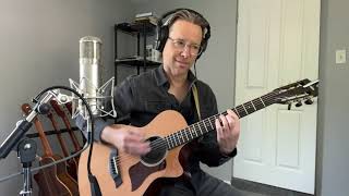 quotRight down the linequot by Gerry Rafferty  acoustic guitarvocal performance [upl. by Naivaj47]