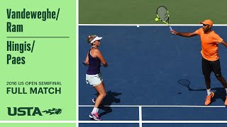 VandewgheRam vs HingisPaes Full Match  2016 US Open Semifinal [upl. by Hiro]