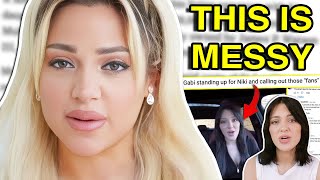 GABI DEMARTINO ADDRESSES THE DRAMA defends her sister [upl. by Fanchan]