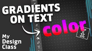 How to Add A Color GRADIENT to Text in Photoshop [upl. by Weiman775]