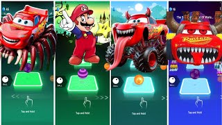 The Super🆚 Mario Bros🆚Babybus Monters Cars Lightning🆚 McQueen Eater🆚MOSTER McQueen [upl. by Martijn]