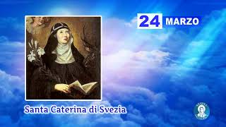 Santa Caterina di Svezia  I Santi del Giorno 24 Marzo  Regina della Pace Tv [upl. by Ummersen]