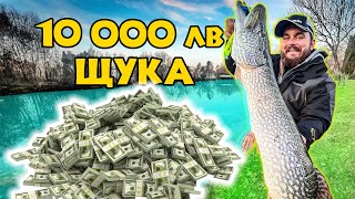 НАЙСКЪПАТА ЩУКА  10 000 ЛЕВА Риболов на щука на езеро Загорка [upl. by Robinetta]