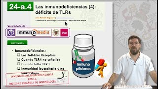 24a4 LAS INMUNODEFICIENCIAS 4 DÉFICITS DE TLRs [upl. by Bashemath496]