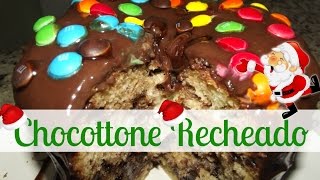 Chocottone recheado fácil 40 [upl. by Ahgem625]