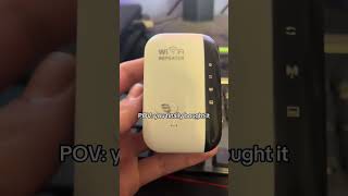 Boost Your Wifi Signal Without Wires Wireless N Wifi Repeater shorts youtubeshorts viralvideo [upl. by Esiuole]