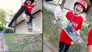 11 YEAR OLD SKATE DEDICATION Biggest Gap Yet [upl. by Emmye375]