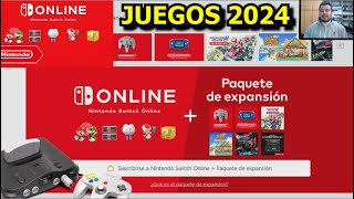 NINTENDO SWITCH ONLINE  PAQUETE DE EXPANSIÓN 2024 🕹️ Lista de todos los Juegos y Expansion Pack [upl. by Hafeetal]