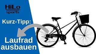 Laufrad ausbauen  Fahrrad Hinterrad ausbauen  unkomplizierter Rad Aus und Einbau [upl. by Lubbock]