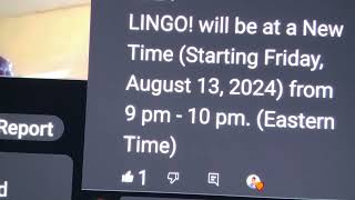 LINGO  GAME SHOW  ALLNEW STARTING FRIDAY AUGUST 13 2024 ON CBS—THANK YOU DAVID G🙏👍❤️🏆😳 [upl. by Tsenre]