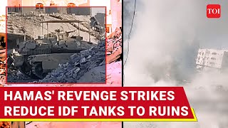 Hamas Fiercest Attack On IDF Since Sinwars Killing Israeli Tanks Knocked To Pieces [upl. by Atsira]