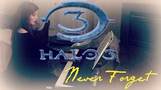 Halo 3 quotNever ForgetquotHalo 2 quotUnforgottenquot Extended Piano Cover Title Screen [upl. by Jona]