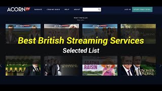 5 Best British Streaming Services  Selected List [upl. by Coit]