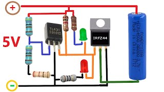 Great idea 37 V Battery Charger Circuit  TL431 High Precision Auto Cutoff [upl. by Nikki]