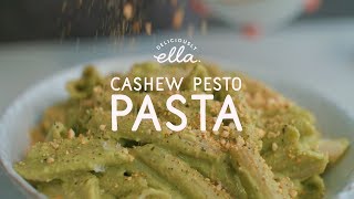 Cashew amp Avocado Pesto Pasta  Deliciously Ella  Vegan [upl. by Kwang]