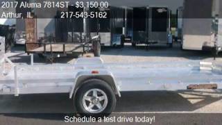 2017 Aluma 7814ST Aluminum Trailer for sale in Arthur IL 61 [upl. by Stormy]