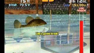 Sega Bass Fishing Dreamcast  Arcade Mode Lodge 8109 Steven [upl. by Brod]