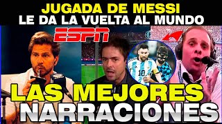 🔴ASÍ NARRO EL MUNDO LA JUGADA DE MESSI ante CROACIA Messi Hace Jugadon ESTO PASARA A LA HISTORIA [upl. by Bryan]