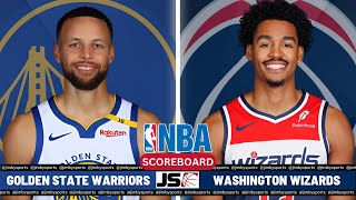 Golden State Warriors Vs Washington Wizards  NBA Live PlayByPlay Scoreboard 2024 [upl. by Bodi]