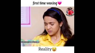 First time waxing💗Expectation😍VS Reality😂YUDKBH ashi singh❤ [upl. by Heimer433]