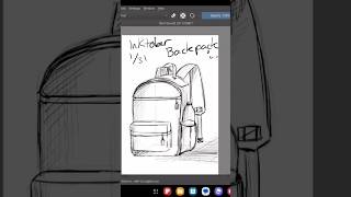 Inktober 2024 131  Backpack drawing inktober backpack [upl. by Enidlareg]