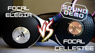 Áudio  Sound Demo Focal Elegia vs Focal Celestee Comparativo [upl. by Hittel]