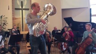 Baadsvik rehearses Ordner Seg with string orchestra Musica Vitae [upl. by Gitlow]