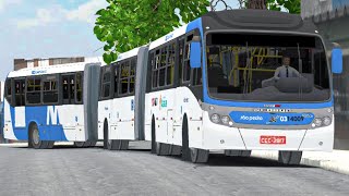 Proton Bus  Neobus Mega BRT Biarticulado Volvo B340M Viação São Pedro Pintura Padrão Manaus [upl. by Alver]