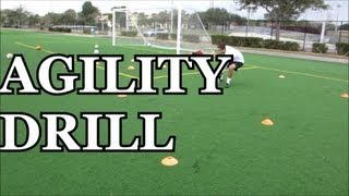 Goalkeeper Training Agility Drill [upl. by Mikael]