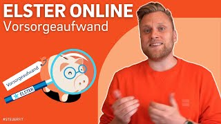 Anlage Vorsorgeaufwand in ELSTER online  ELSTER online Tutorial zur Steuererklärung 2022 [upl. by Imoyn]