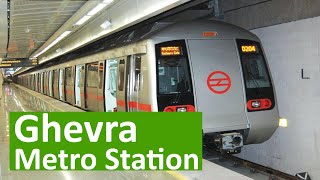 Ghevra Metro Station  Platform Parking ATM Facilities Exit gates First and Last Metro [upl. by Ag507]