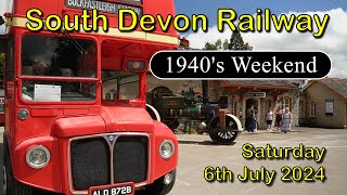 South Devon Railway 1940s Weekend Saturday 6th July 2024 [upl. by Henson]