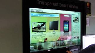 Samsung Transparent Smart Window at CES [upl. by Knox]