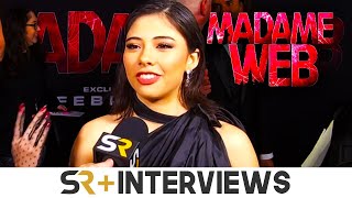 Xochitl Gomez Talks Madame Web On The Red Carpet [upl. by Ellenohs]